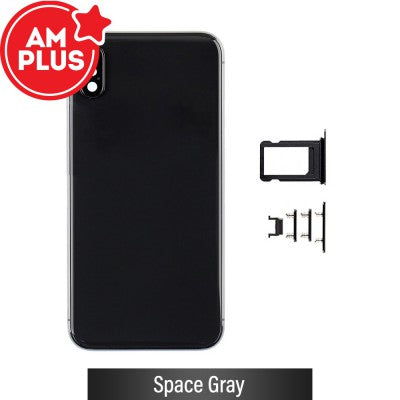 AMPLUS Rear Housing for iPhone X-Space Gray AMPLUS Rear Housing for iPhone X-Space Gray